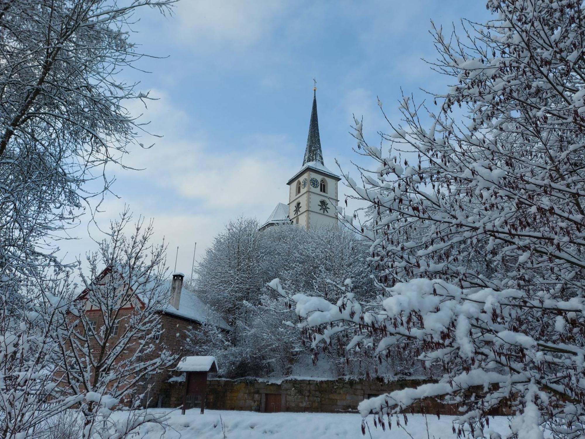 Gaestehaus Hochrhoenblick Schönau an der Brend Eksteriør bilde