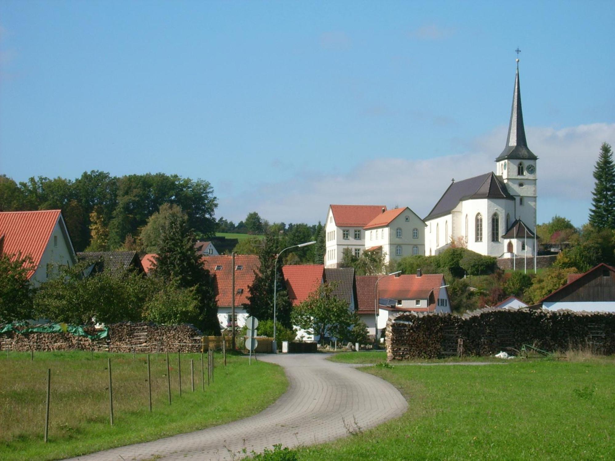 Gaestehaus Hochrhoenblick Schönau an der Brend Eksteriør bilde