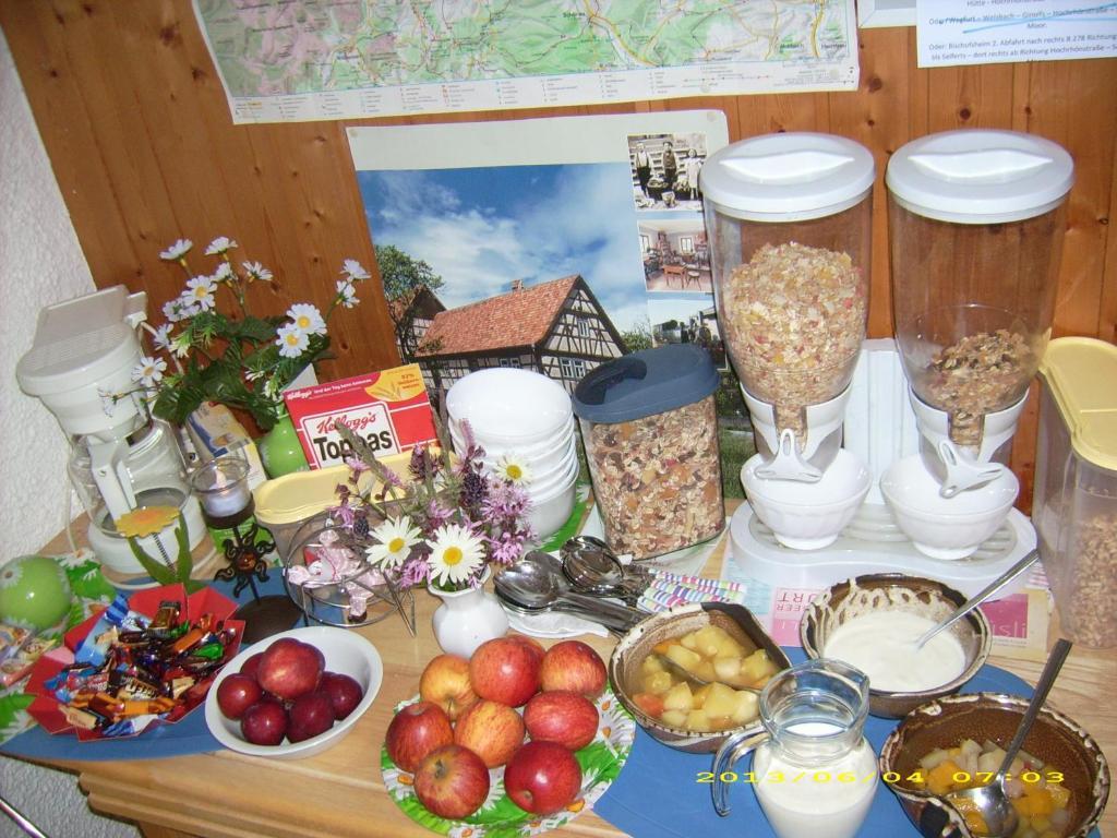 Gaestehaus Hochrhoenblick Schönau an der Brend Eksteriør bilde